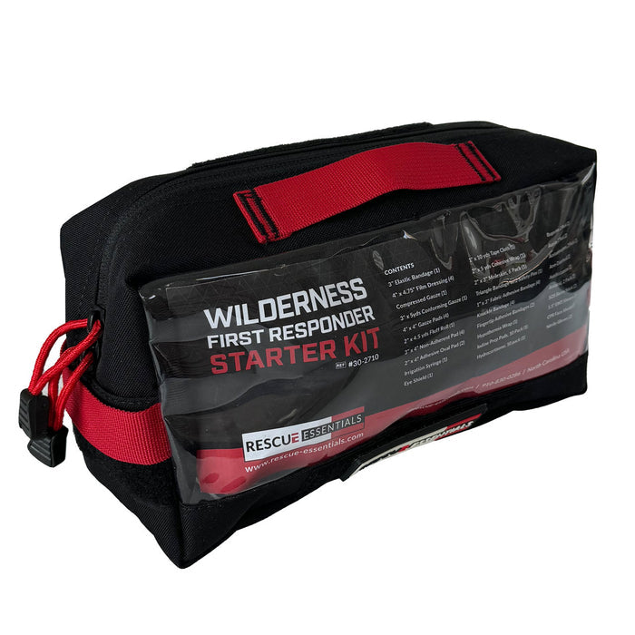 Wilderness First Responder WFR Starter Kit, front side angle