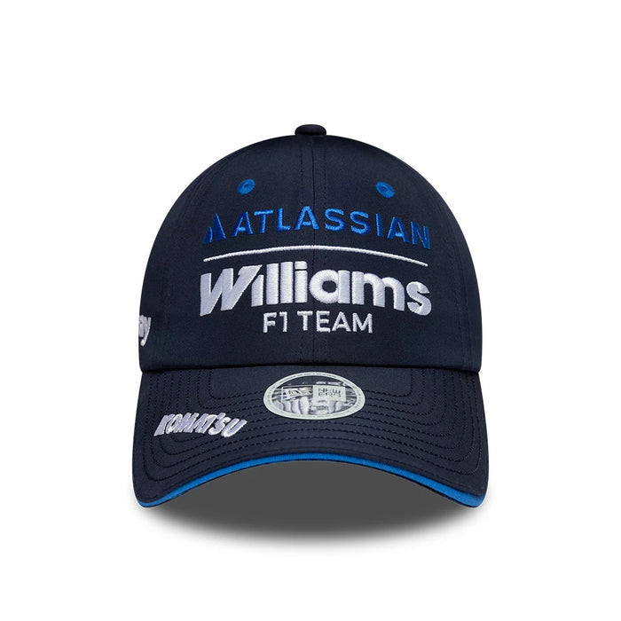 Pictured is this Womens Atlassian Williams F1 Team Team Open Back cap in navy. 5