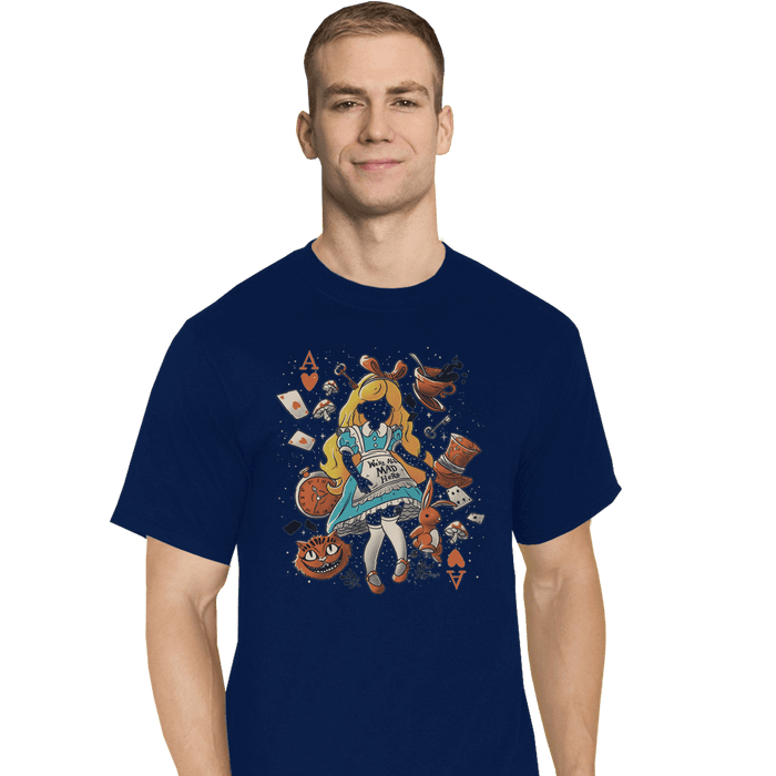 Shirts T-Shirts, Tall / Large / Navy Wonderland Girl