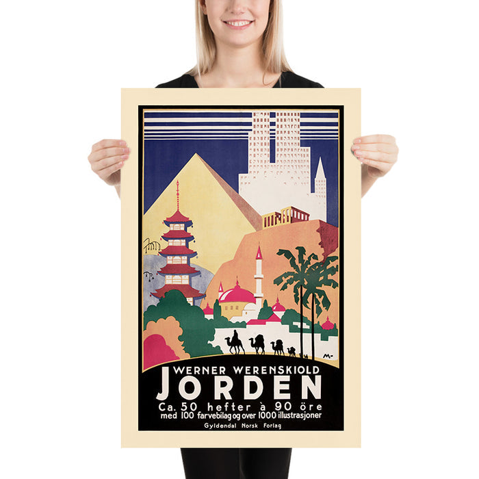 World Travel Poster: Jorden by Werner Werenskiold