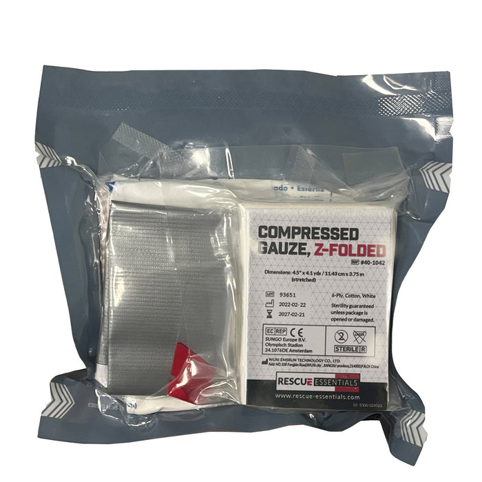 Rescue Essentials WoundPack Bandage System, Back