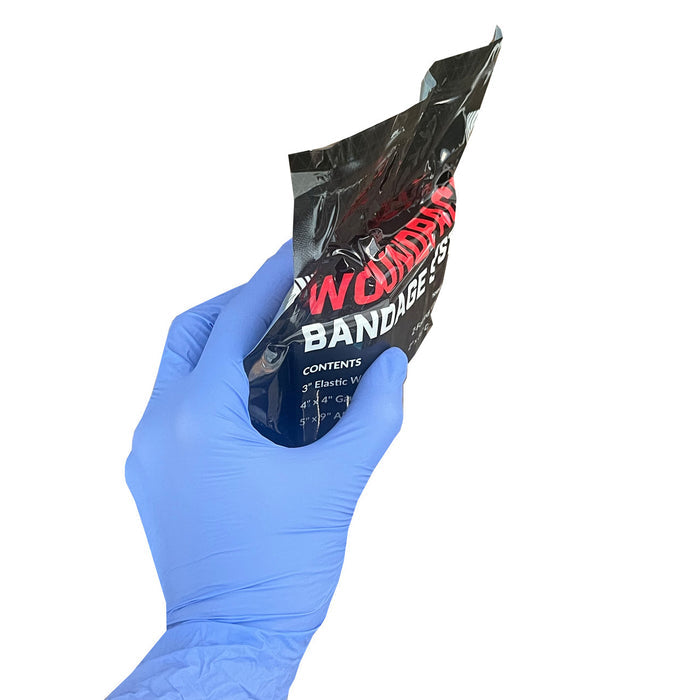 Rescue Essentials WoundPack Bandage System, in hand