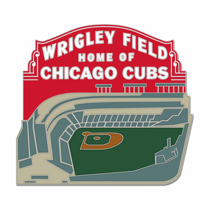 Wrigley Field Home of the Chicago Cubs Marquee Field Pin