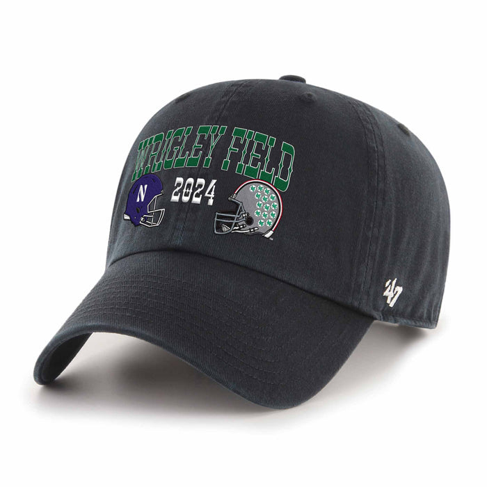 Wrigley Field Ohio State vs. Northwestern 47 Brand Clean Up Adjustable Cap