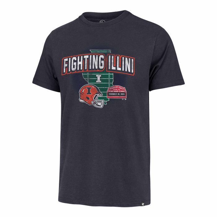 Wrigley Field University of Illinois 47 Brand Franklin T Shirt