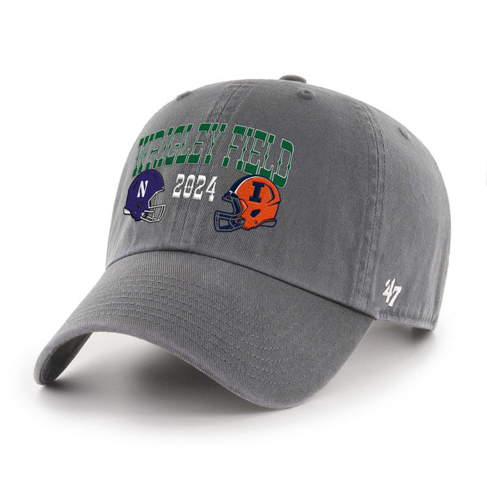 Wrigley Field University of Illinois vs. Northwestern 47 Brand Clean Up Adjustable Cap