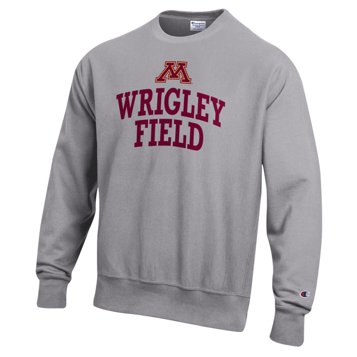 Wrigley Field University Of Minnesota Champion Reverse Weave Oxford Crewneck Sweatshirt
