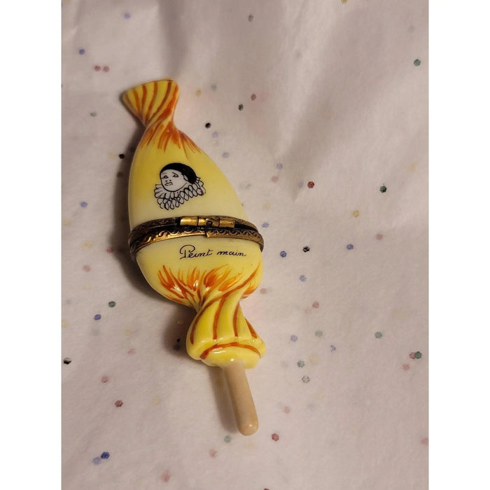 Sweet Candy Lollipop Limoges Box Porcelain Limoges Carnival Kids Dessert French Trinket Box