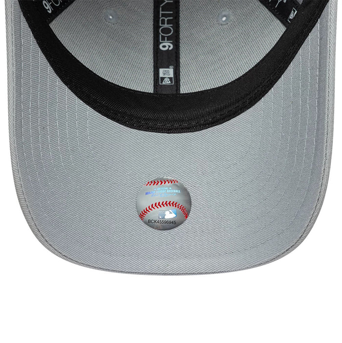 Pictured is this Youth MLB Metallic LA Dodgers 9FORTY cap in grey. 5