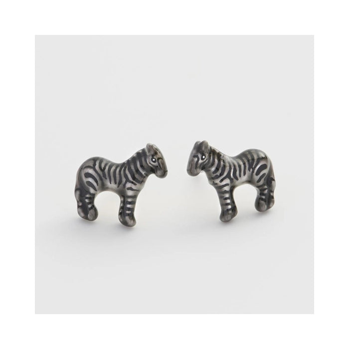 Zebra Stud Earrings - Fable England