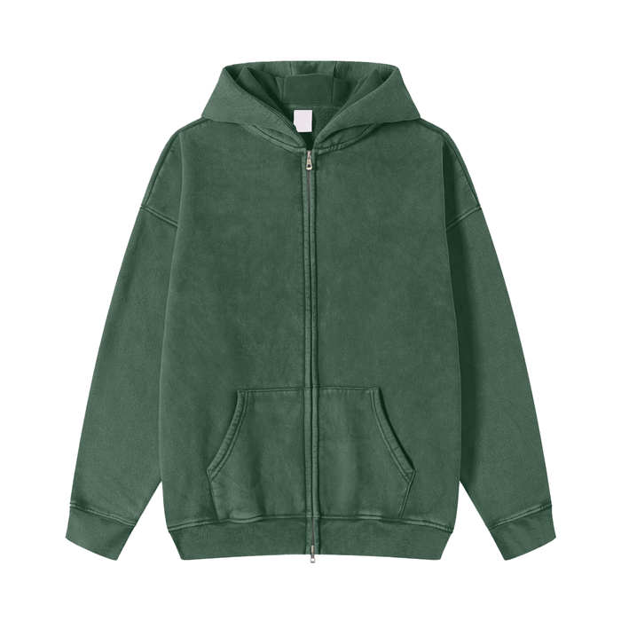 Zip-Up Fleece Hoodie