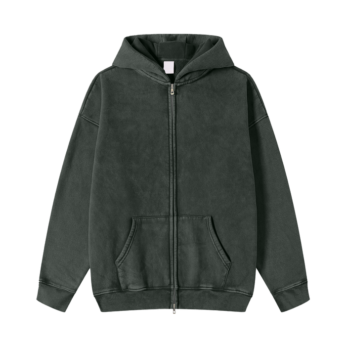 Zip-Up Fleece Hoodie