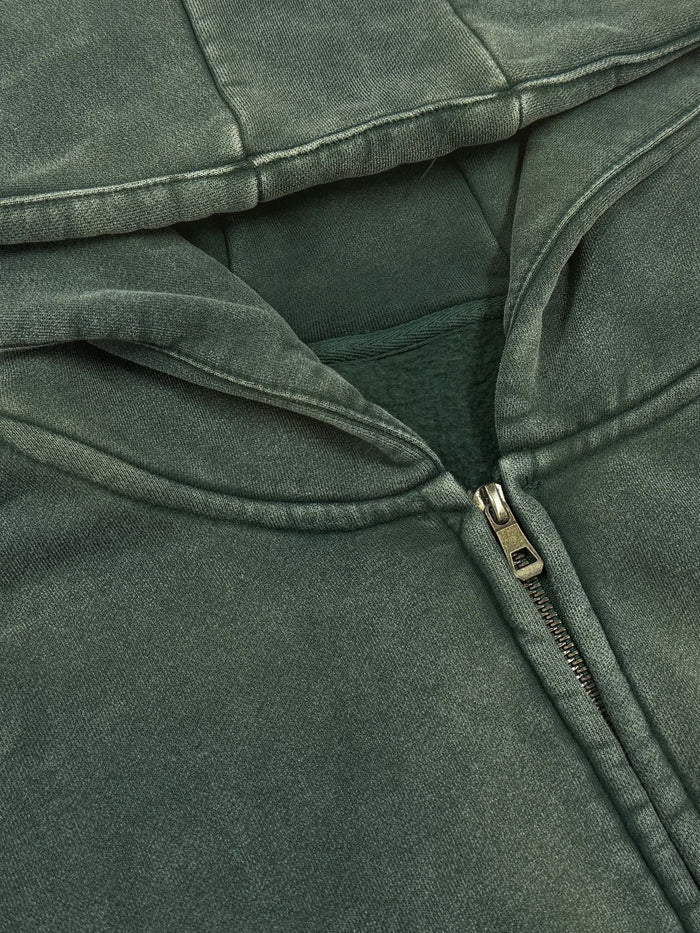 Zip-Up Fleece Hoodie